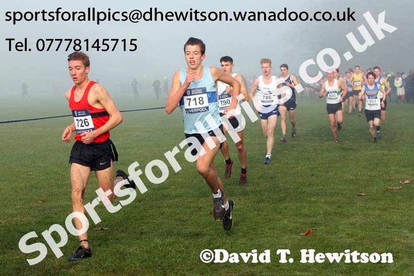 Junior men, European Cross Country Trials, Sefton Park, Liverpool. Photo: David T. Hewitson/Sports for All Pics